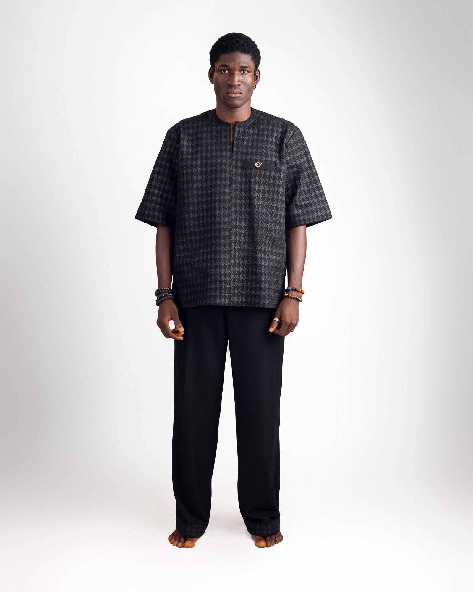 THE BLACK HOUNDSTOOTH EASY WEAR